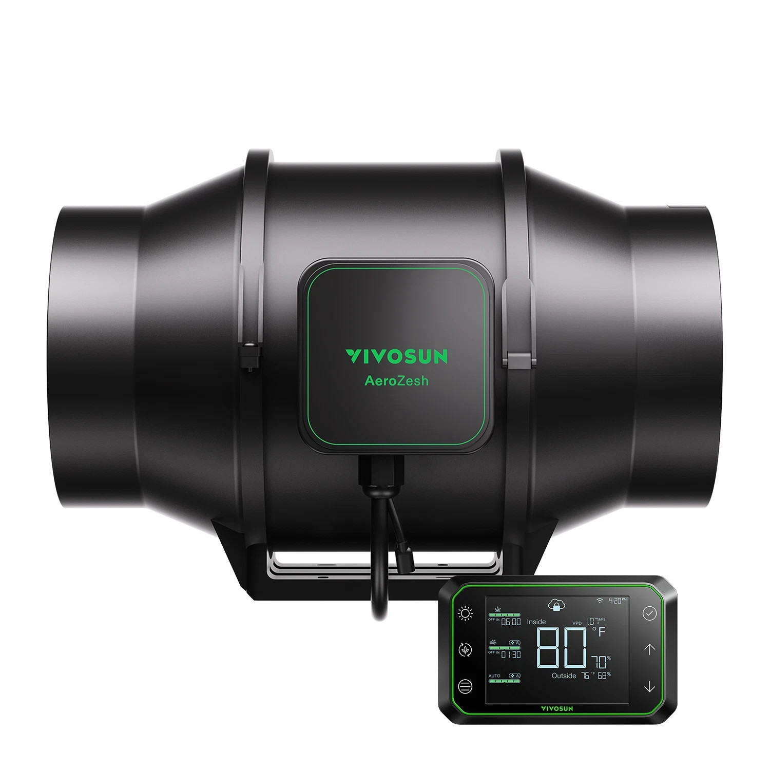 VIVOSUN AeroZesh G6 6" Inline Duct Fan, WiFi Control, NOT for High Heat
