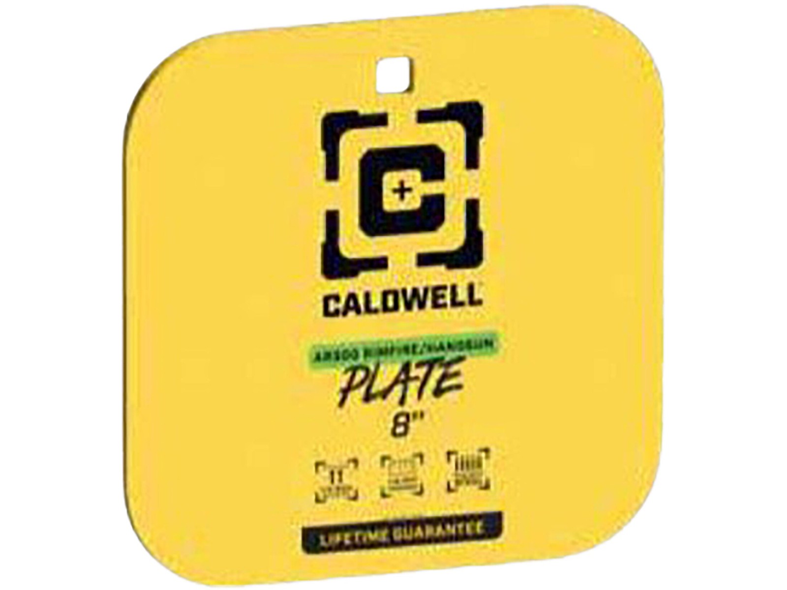 Caldwell Rimfire/Handgun Steel Target 8" Gong 1/4" AR500 Steel