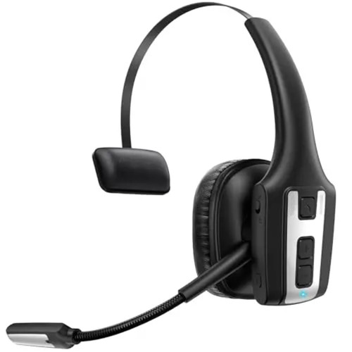 DH19 Hands-Free Bluetooth Headset Boom Microphone Single Ear-Pad On-Ear