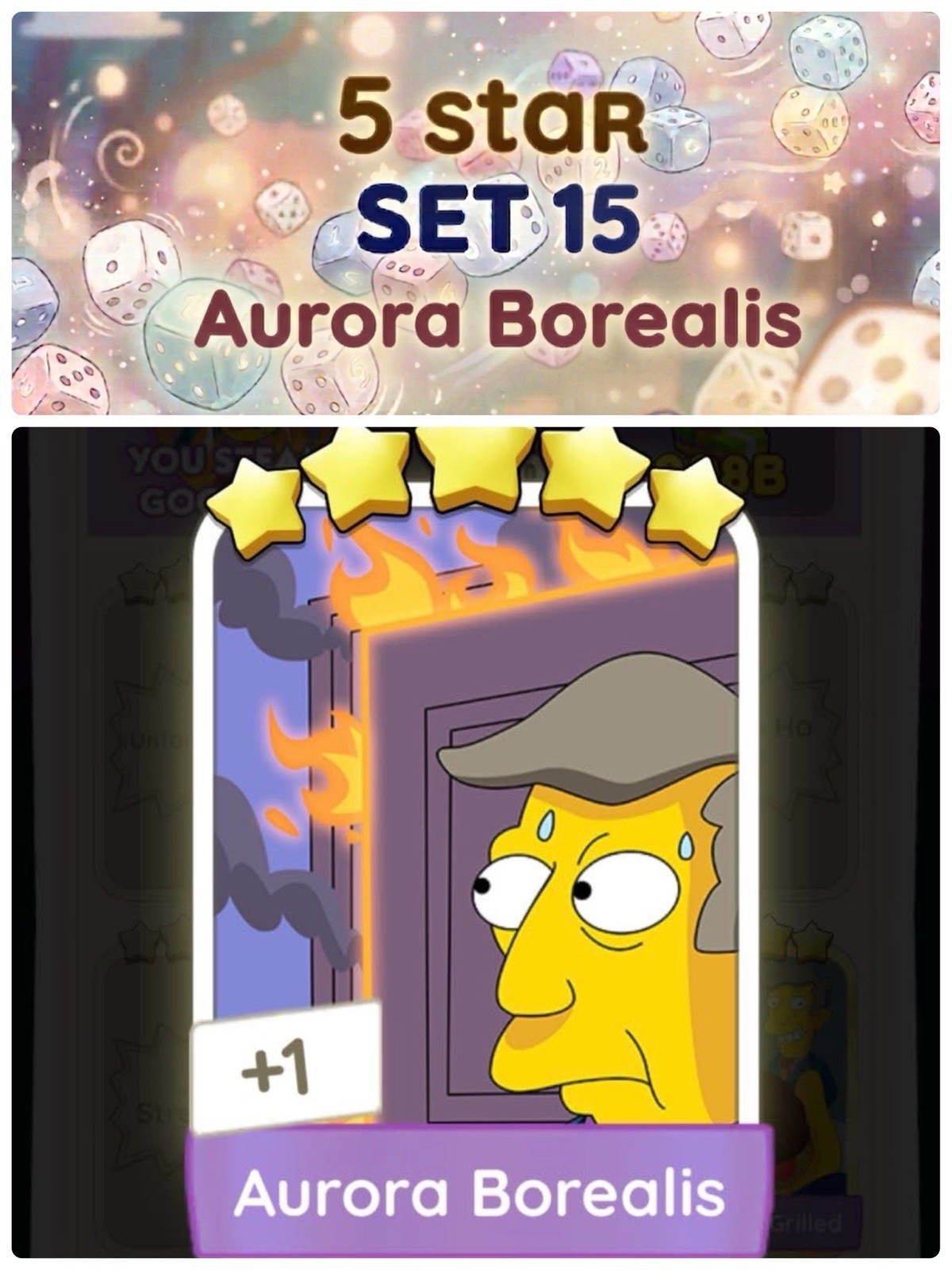 Aurora Borealis - 5 Star - Set 15 Monopoly go