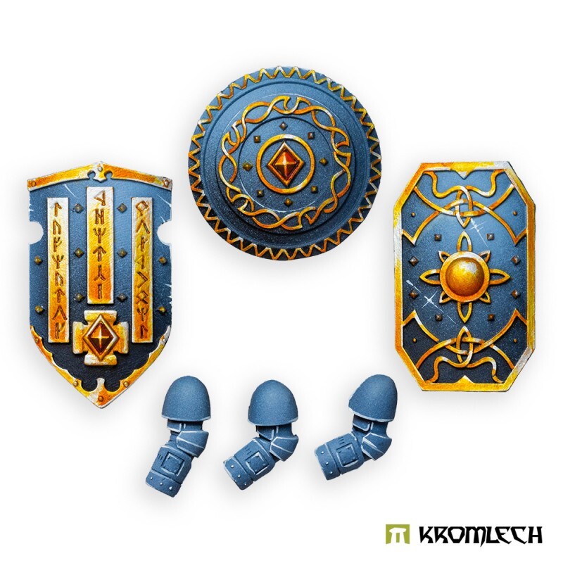 Sons of Thor Thunder Storm Shields (3) Kromlech Space Wolves Bladeguard Wolf