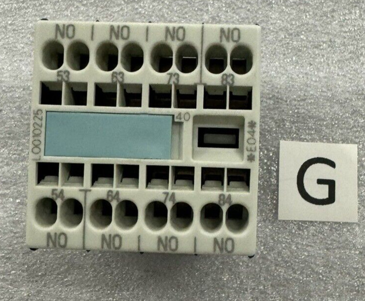 Siemens 3RH1911-2FA40 Auxiliary Contact Block, 4-Pole N/O, Rating: 240V 10A