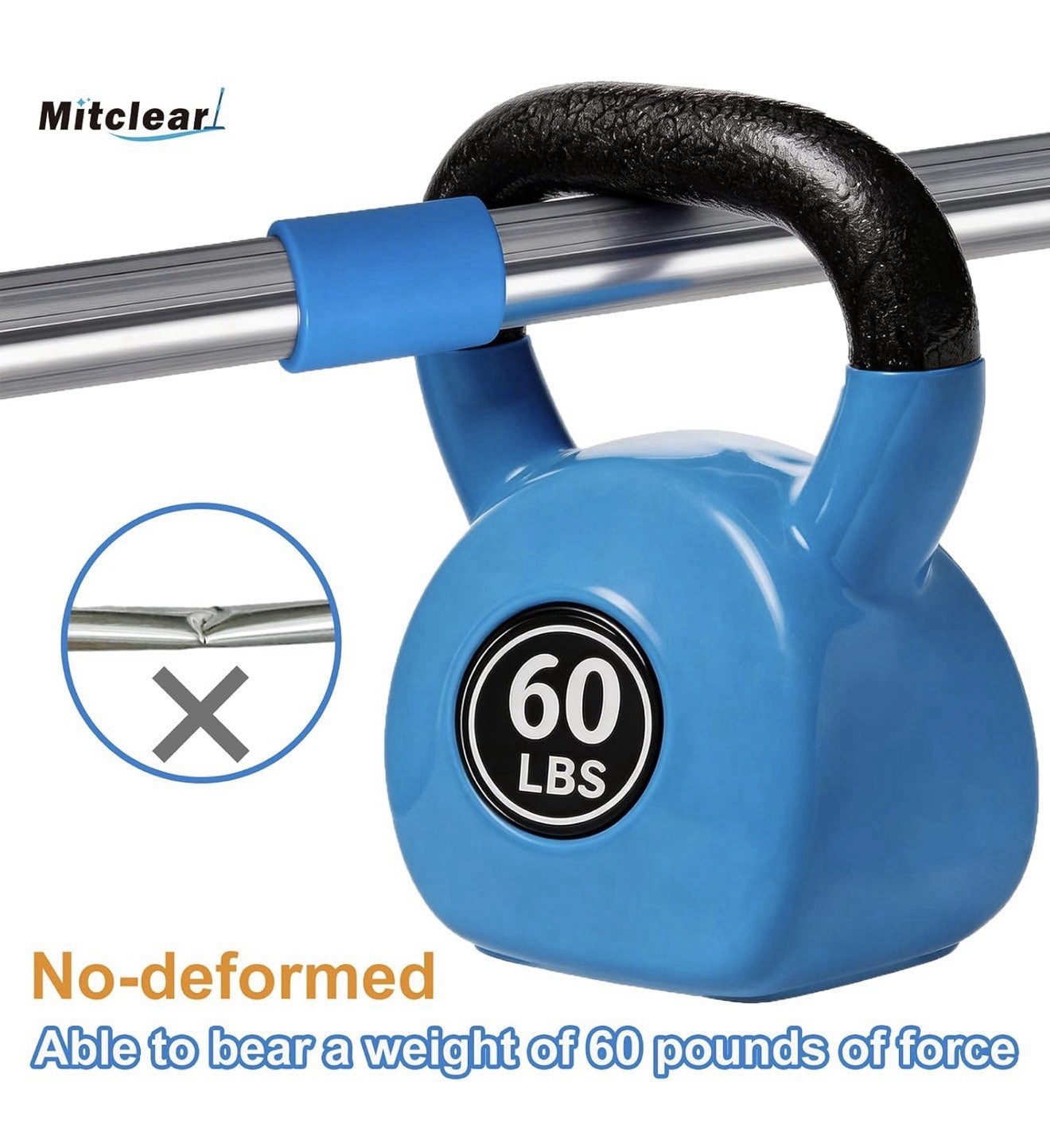 Mitclear 77'' Professional Squeegee Window Cleaner Tool with Extension Pole
