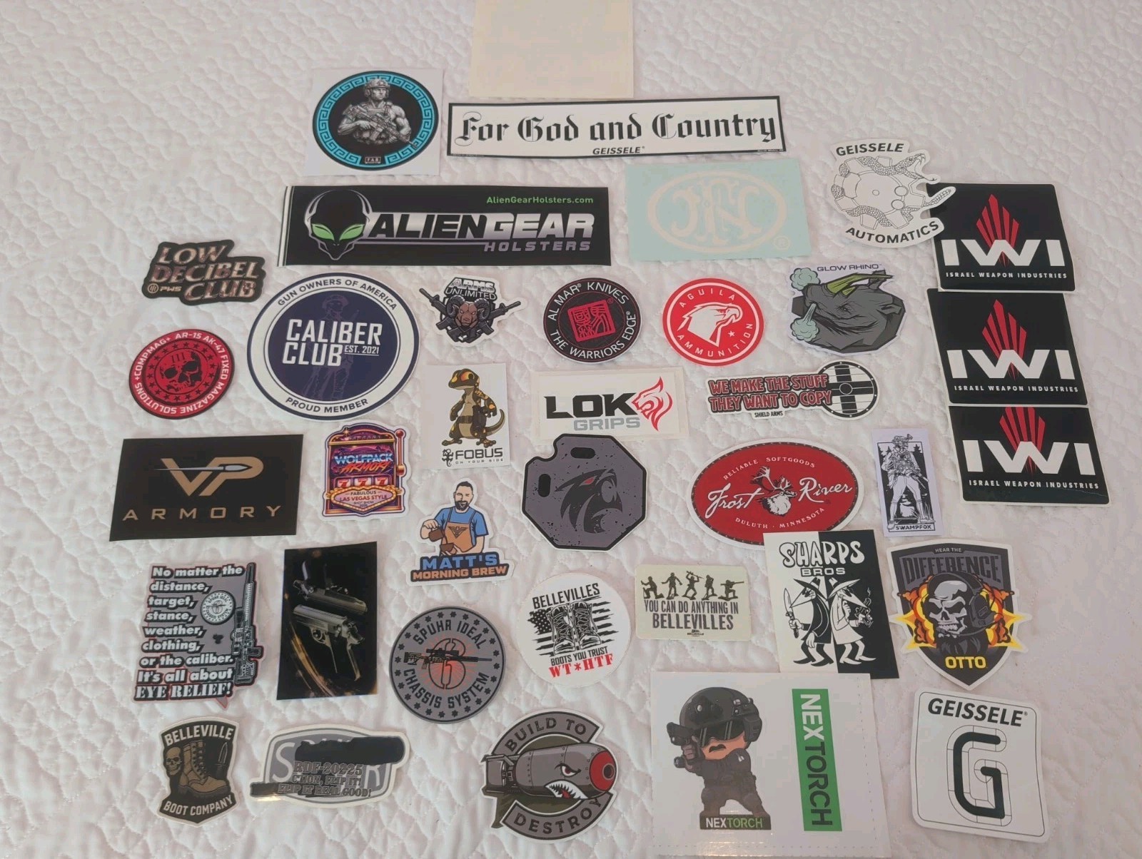 Stickers Swag FN Geissele IWI PWS (Lot of 37)  SHOT SHOW 2026