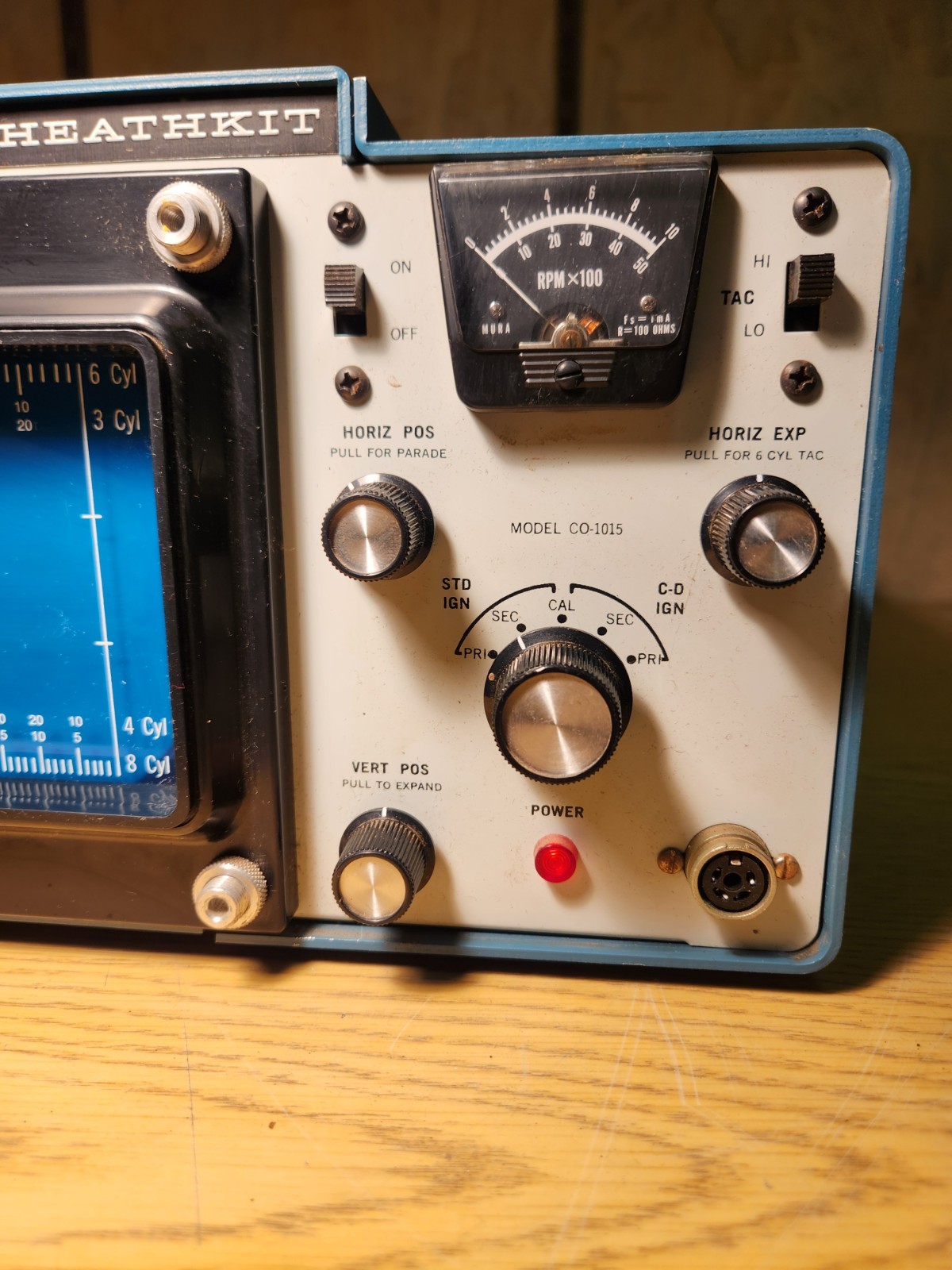 Heathkit CO-1015 Oscilloscope, Solid State, Ignition Analyzer, Car Engine