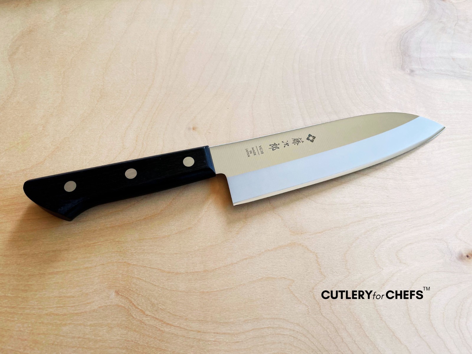 TOJIRO BASIC VG10 Japanese Santoku Knife (F-316) MADE IN JAPAN - FREE US SHIP