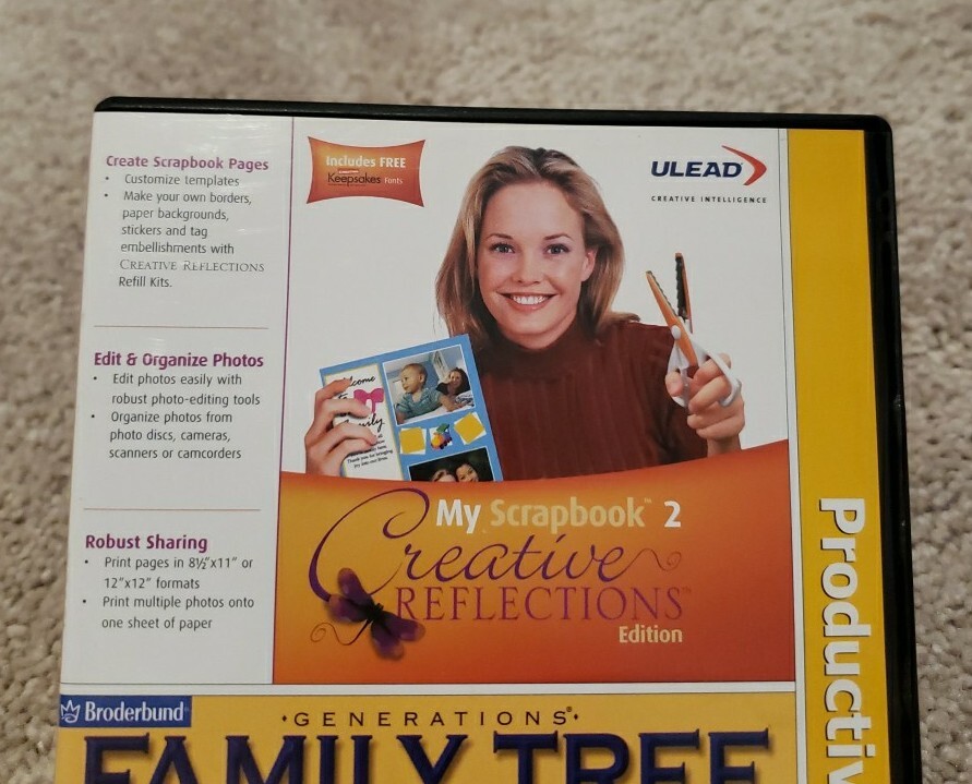 My Scrapbook 2 Creative Reflections Edition & Generations Family Tree PC Program