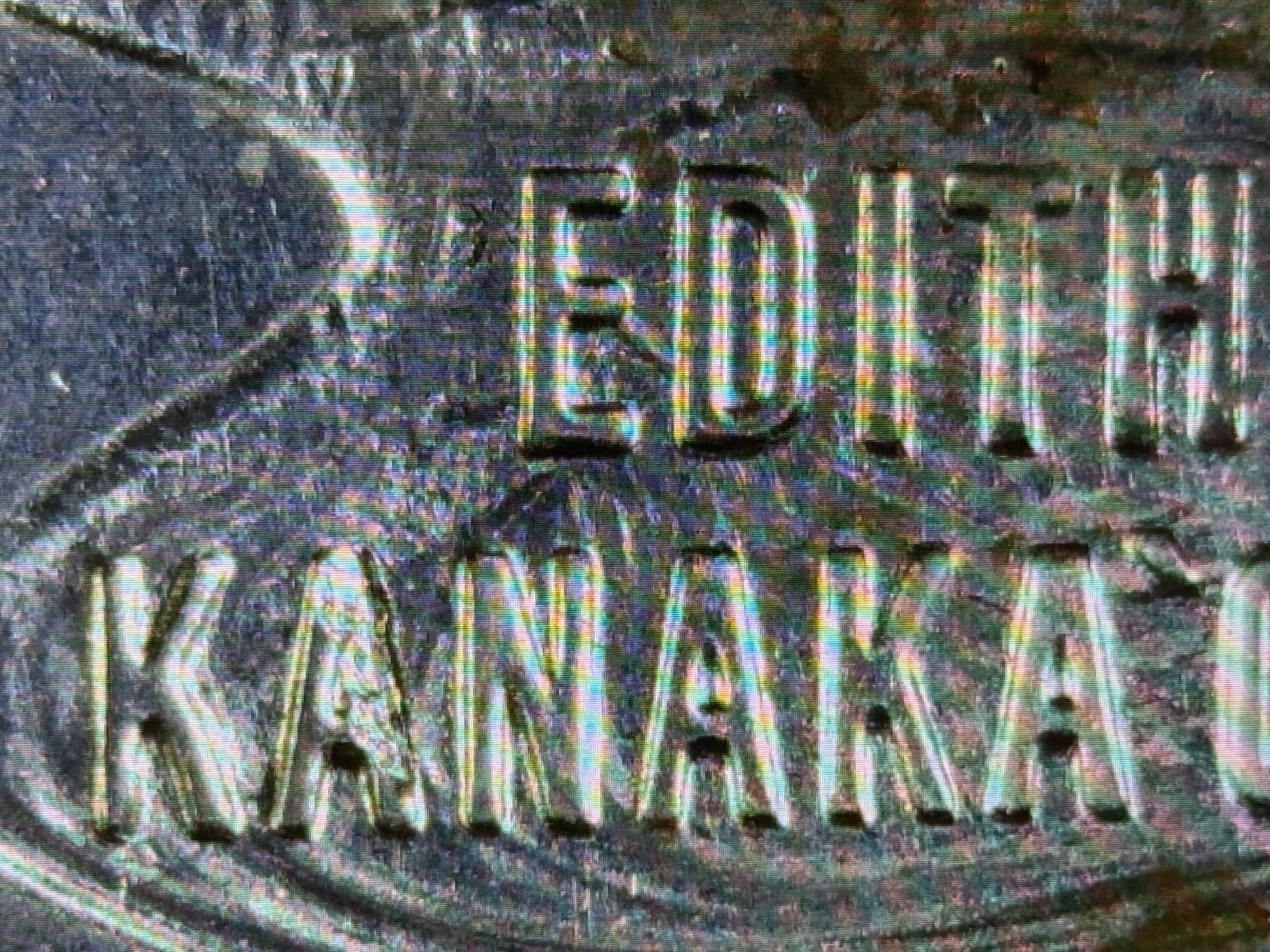2023 P Edith Kanaka 'Ole ERROR Coin Die Chip on Name Lot 254
