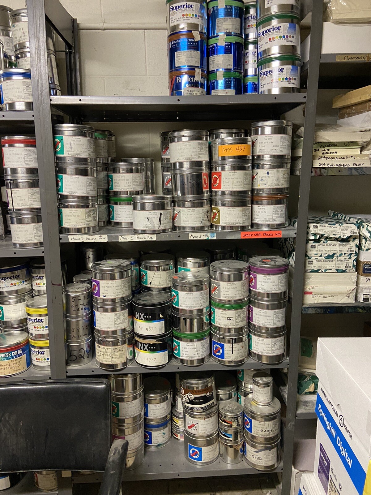 Pick Your Color Pantone Offset Printing Ink -- 5 lb. can "Oil Base