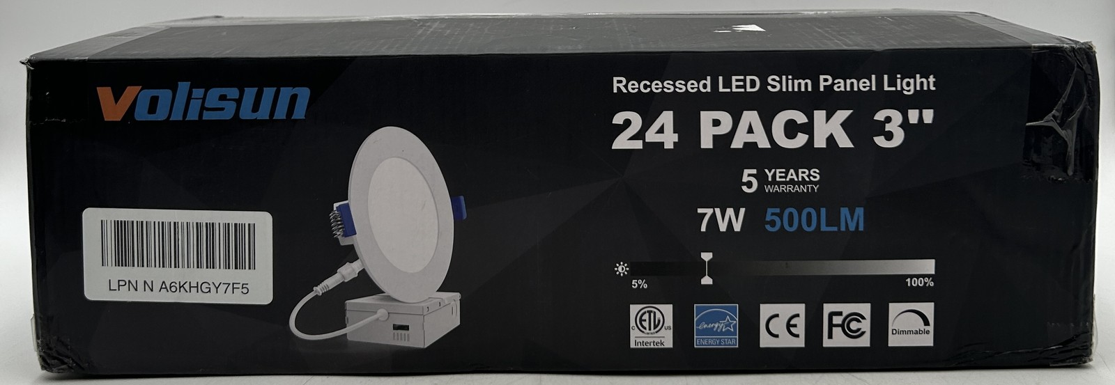 VOLISUN 3" LED Recessed Light 24 Pack White