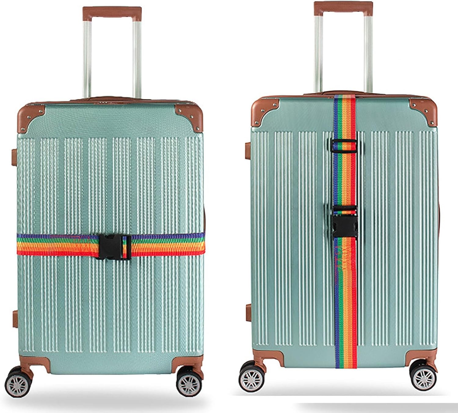 4-Pack Adjustable Luggage Straps – Quick Release Suitcase Belts for Travel