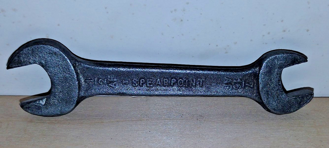 Spearpoint tools England 1/2 - 7/16" Open Spanner Wrench