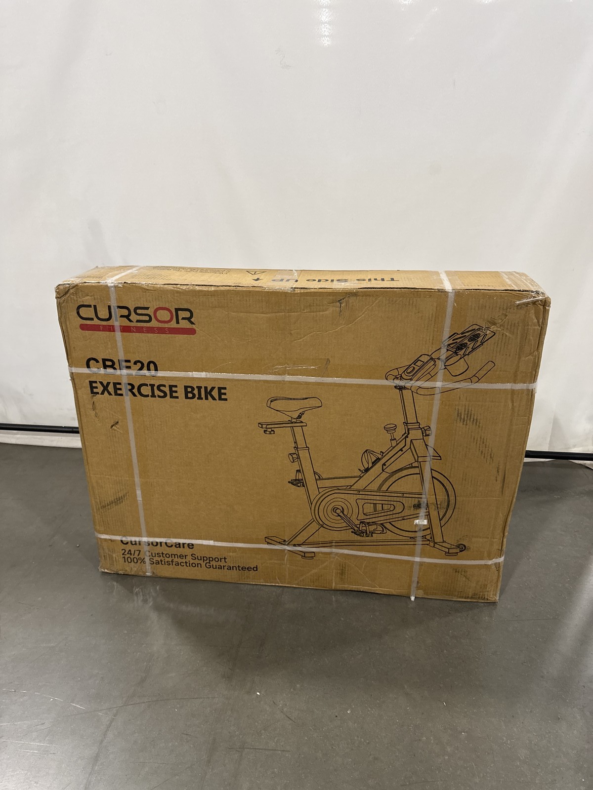 CURSOR FITNESS EXERCISE BIKE EQUIPMENT HOME USE - BLACK - Scratch & Dent