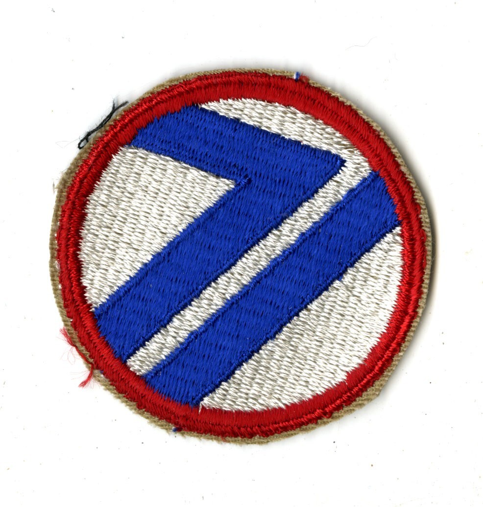 71st Infantry Division White Back Patch WWII Vintage Germany Austria Europe