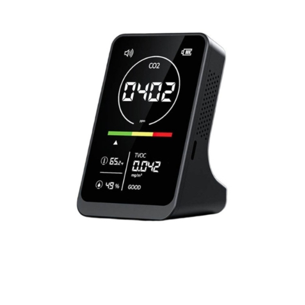 Color Coded Display 4 in 1 Air Detector Carbon Dioxide TVOC Temp Humidity