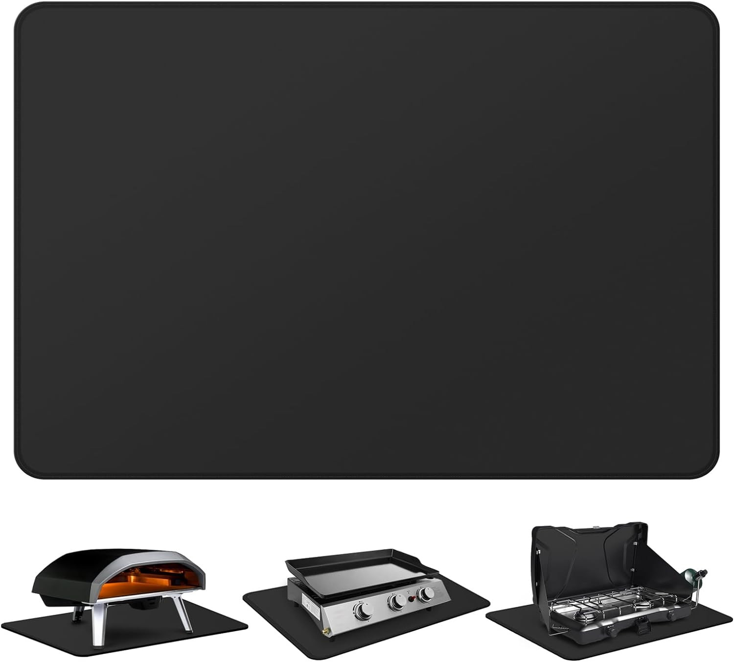Fireproof & Waterproof under Blackstone Griddle BBQ Mat, Protect Your Prep Table