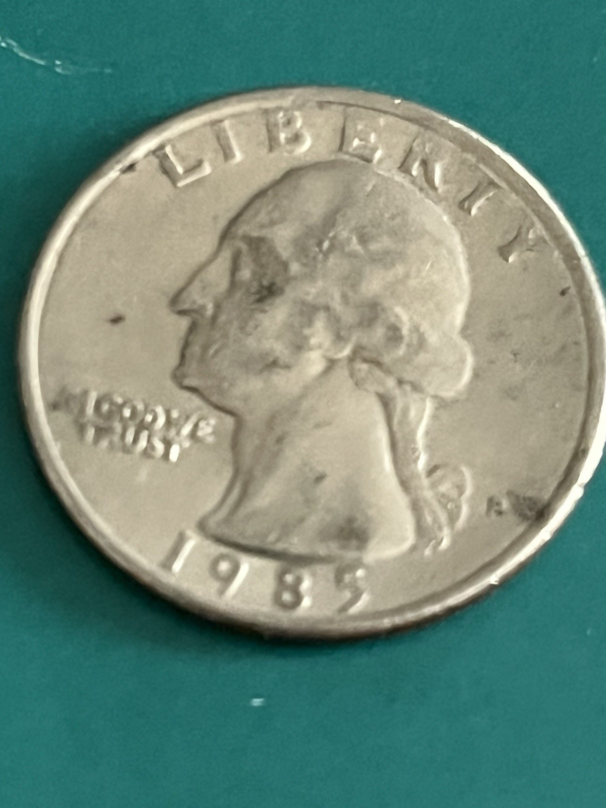 1985 P Washington Quarter