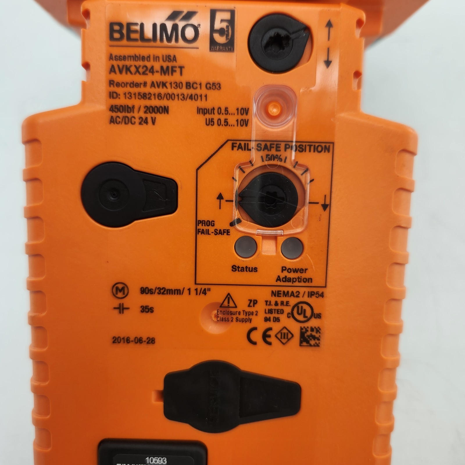 BELIMO AVKX24-MFT Valve Actuator | Pre-Owned, Untested