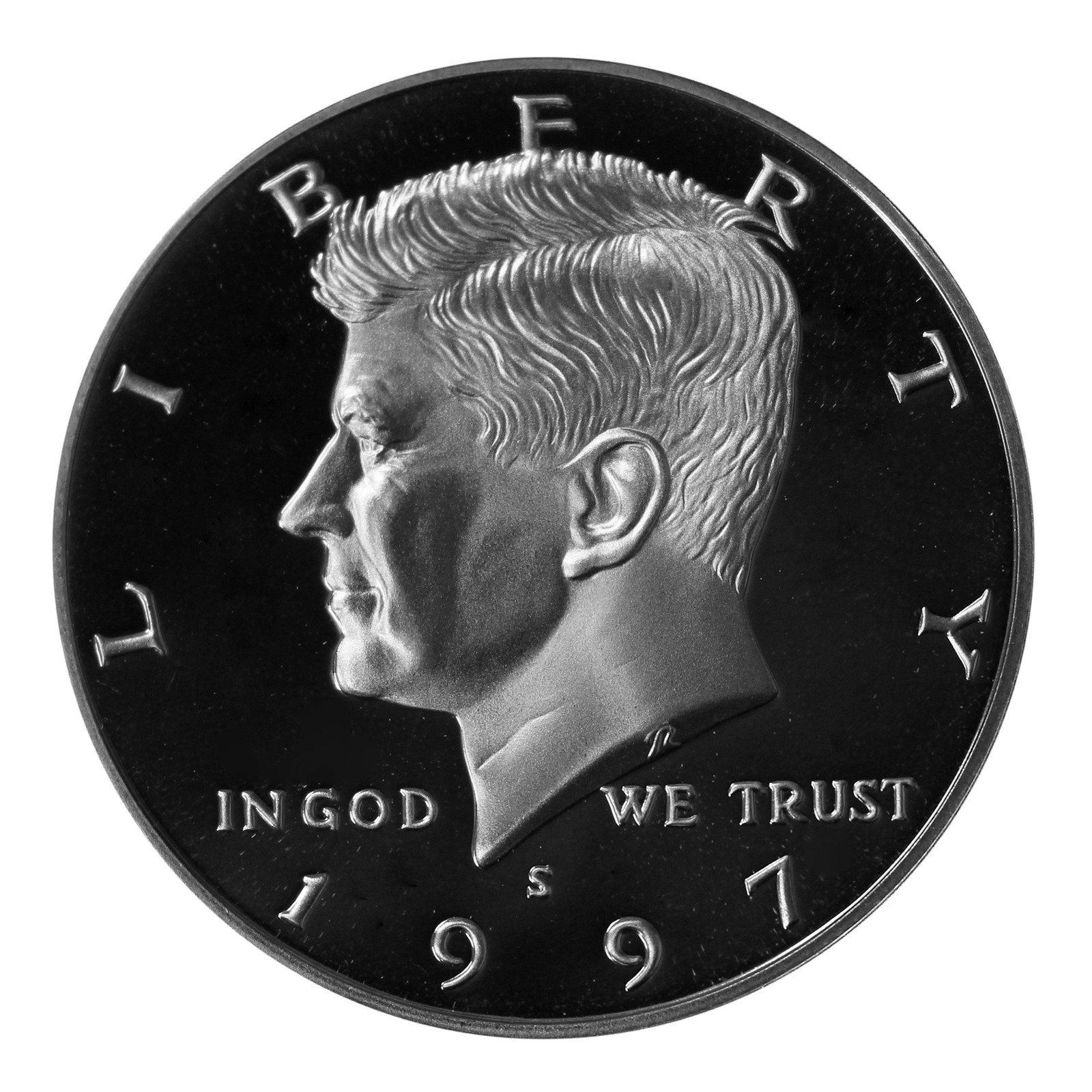 1997 -S  Kennedy Half Dollar 50c Gem DCAM Proof Clad US Coin