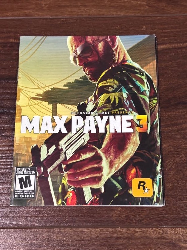 Max Payne 3 Playstation 3 PS3 Instruction Manual Only