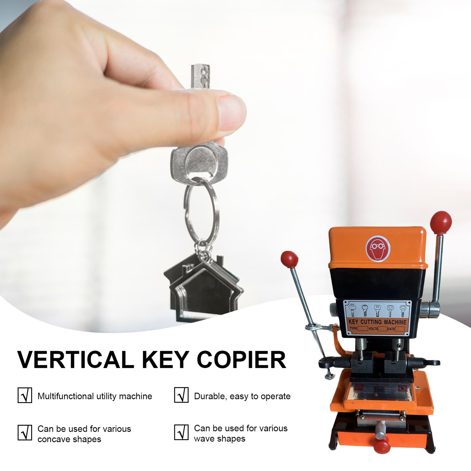 Key Cutting duplicating Machine Cutter Car Key Copier Locksmith Tools---