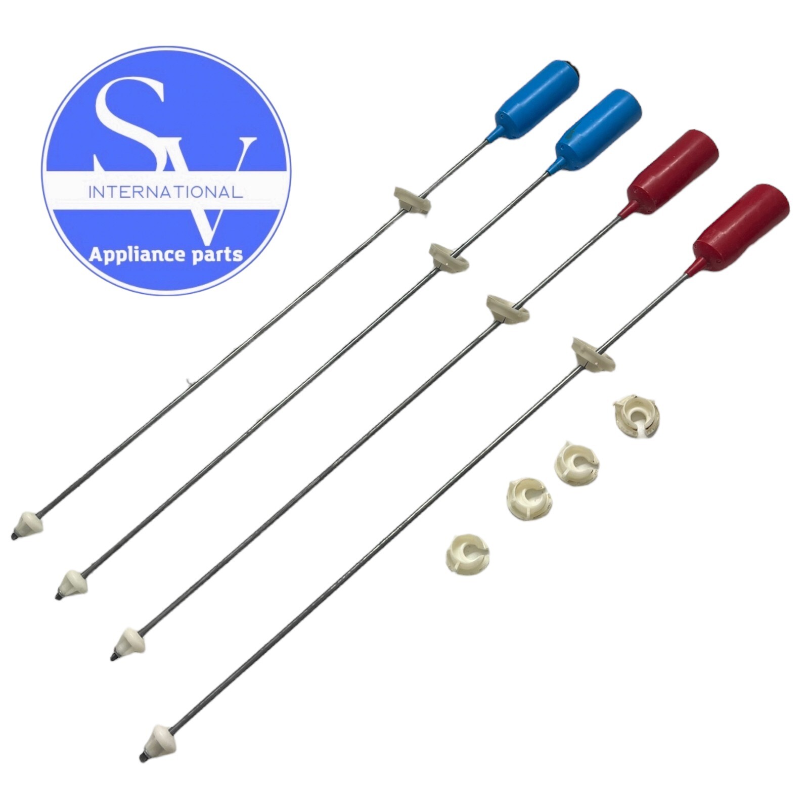 OEM GE Washer Suspension & Spring WH16X10158 WH16X10159 WH01X10001 (SET OF 4)