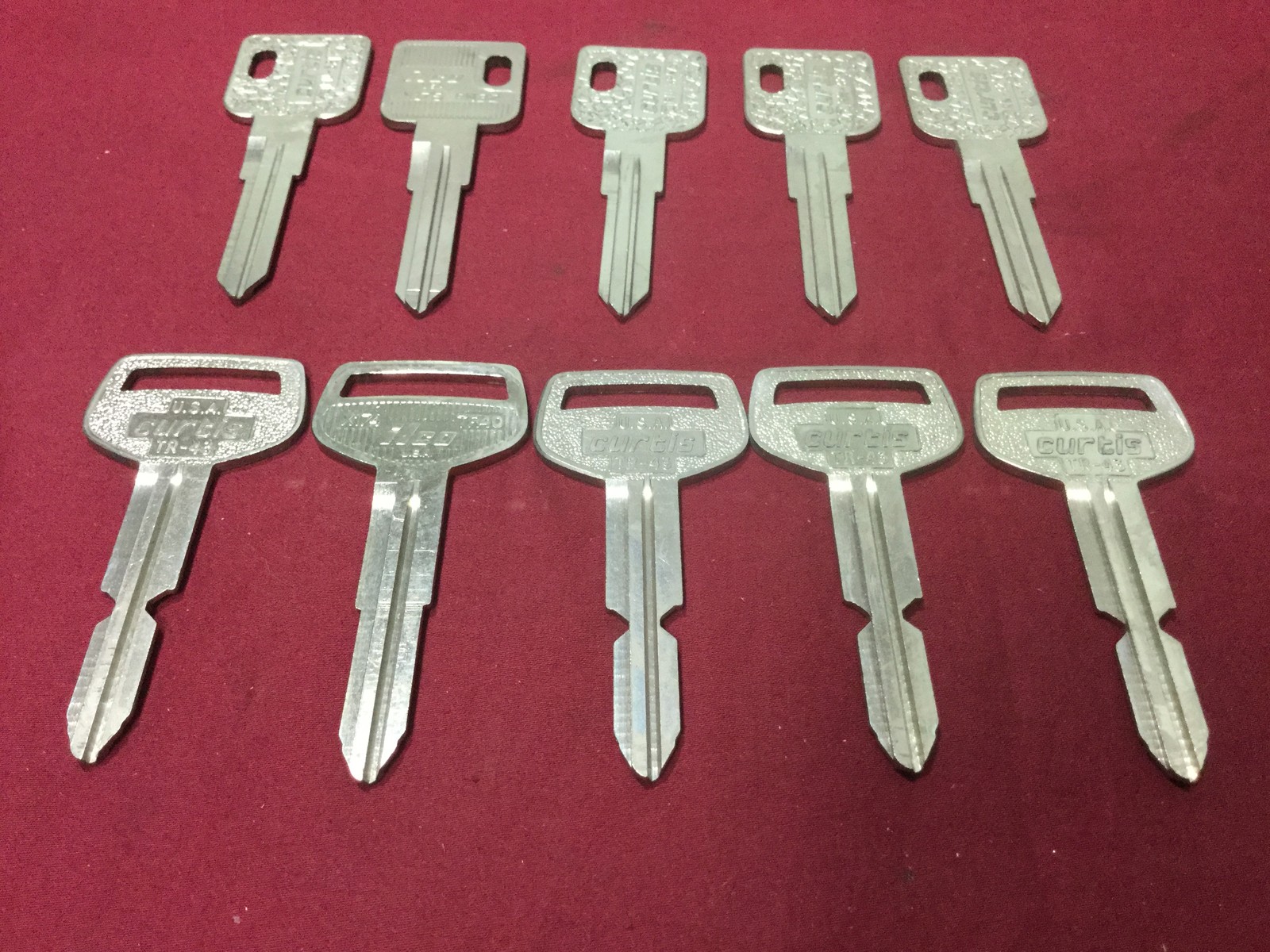 Renault, Peugot, AMC & Toyota by Curtis & Ilco Key Blanks, Set of 10 - Locksmith