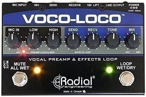 Radial Engineering Voco-Loco Effects Switcher for Voice or Instrument -OPEN BOX
