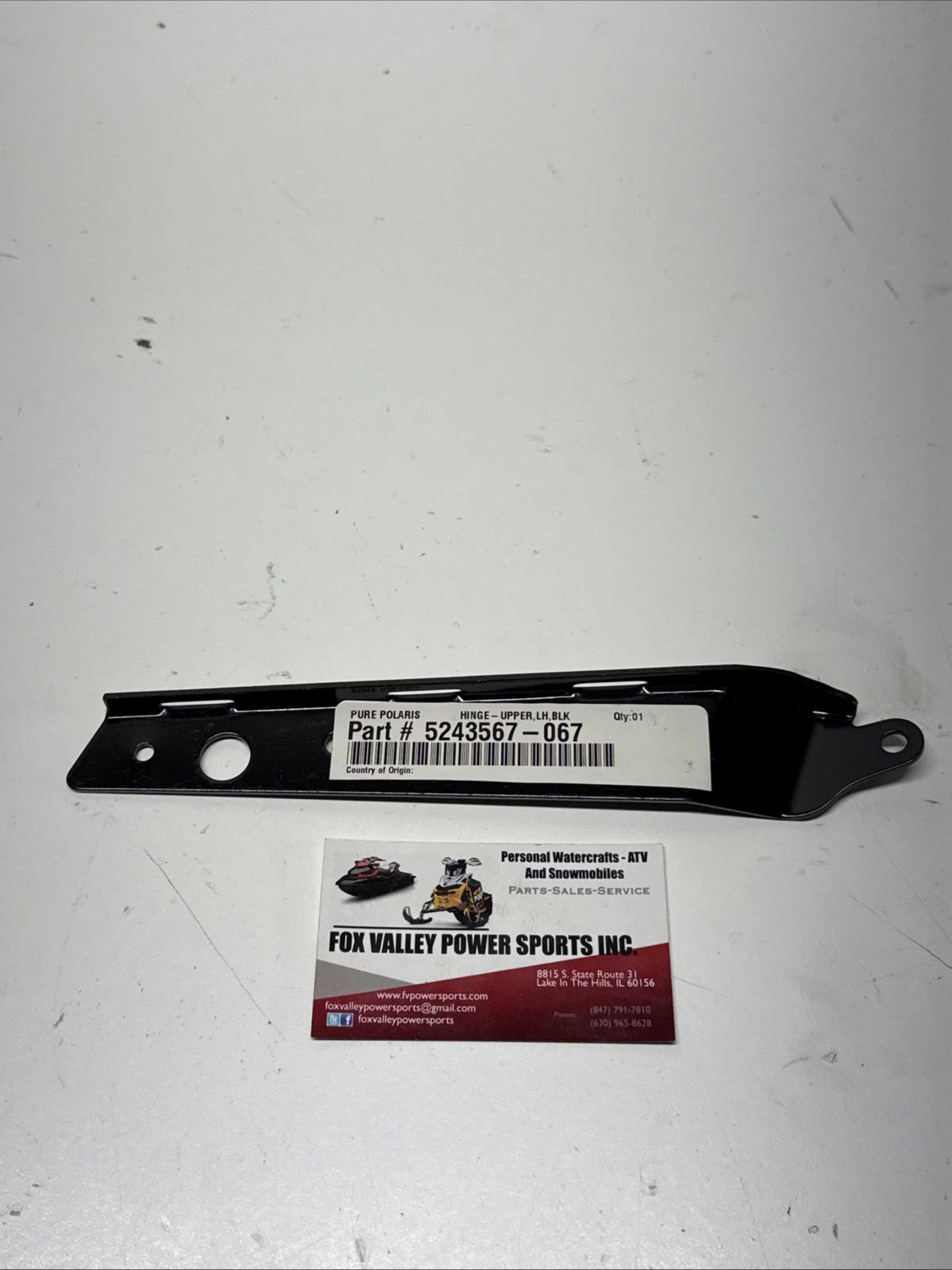 NEW OEM POLARIS LH LEFT HINGE UPPER 5243567-067 SNOWMOBILE