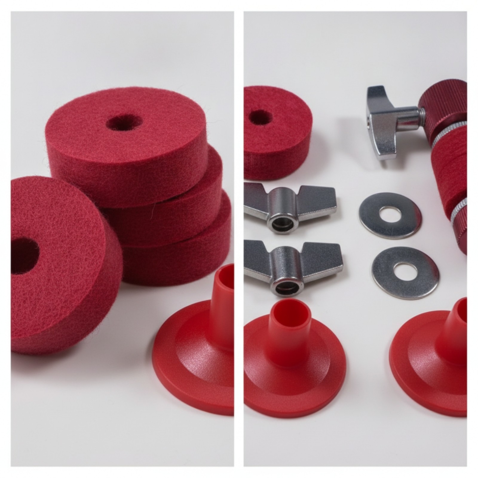 11 Pieces Drum Accessory Kit Replacement Drum Key with Felt Pads Easy to