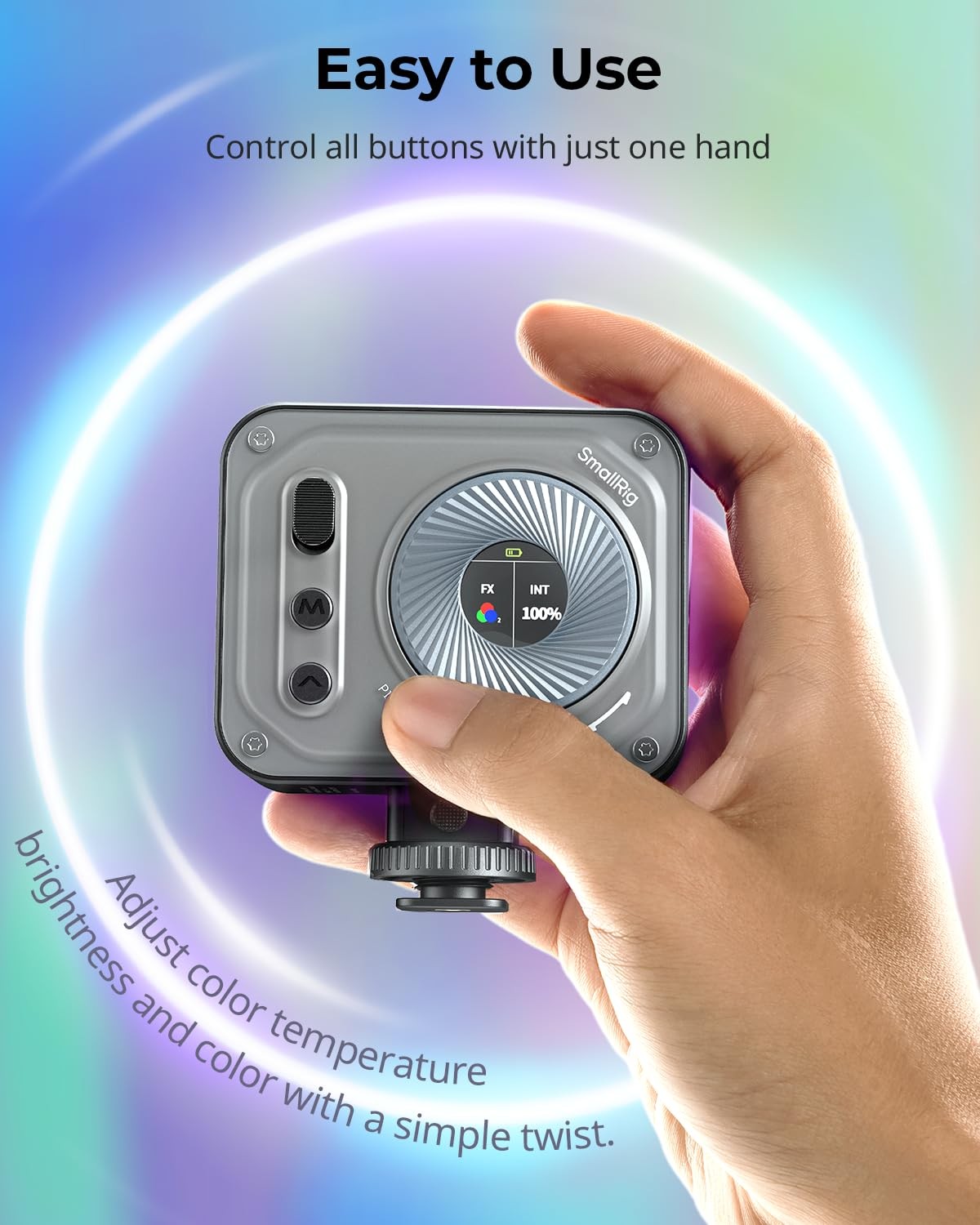 Vibe P108 Pro RGB Video Light Portable LED Camera Light Photography CRI95+