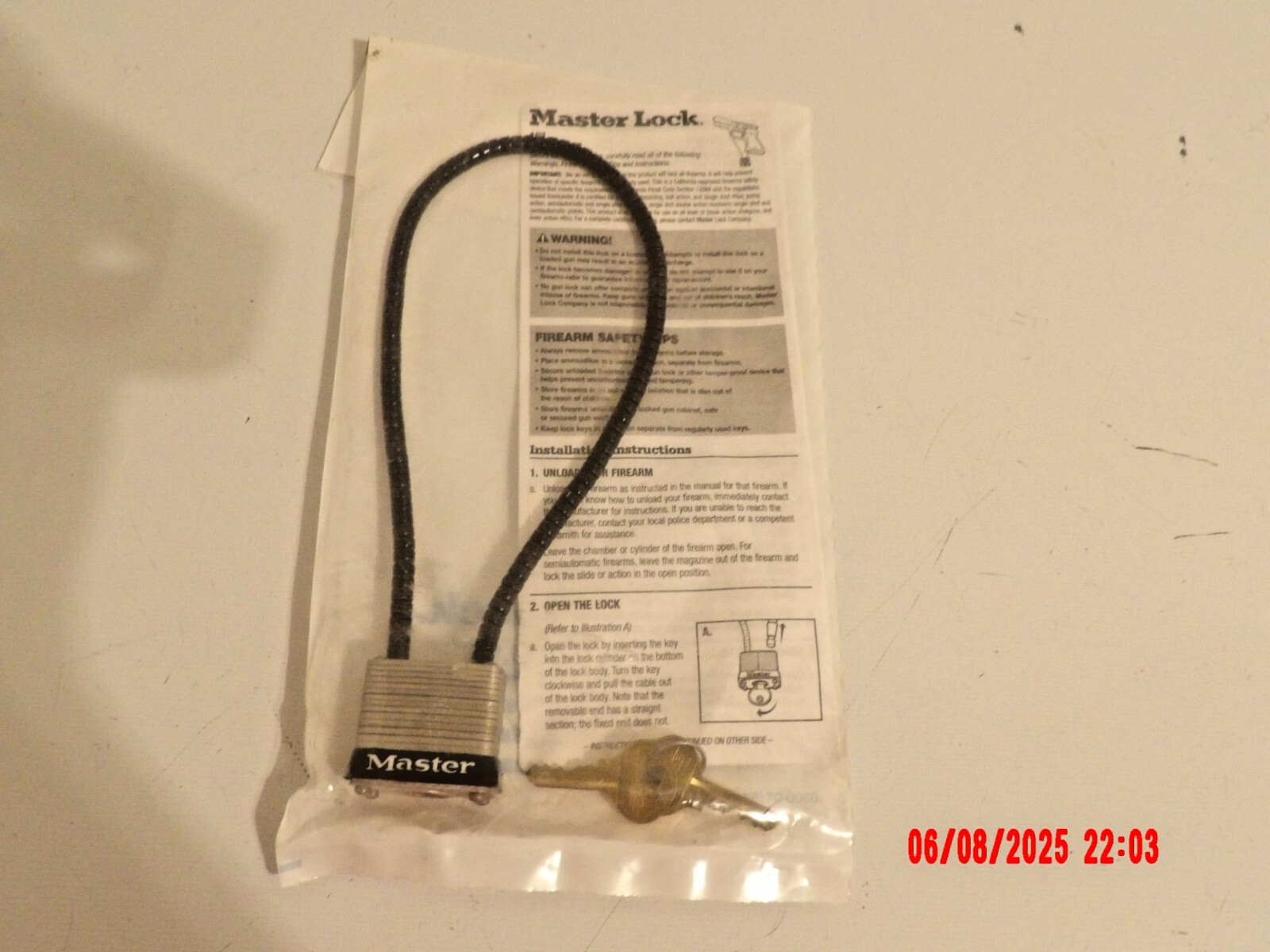 Master Gun Lock New