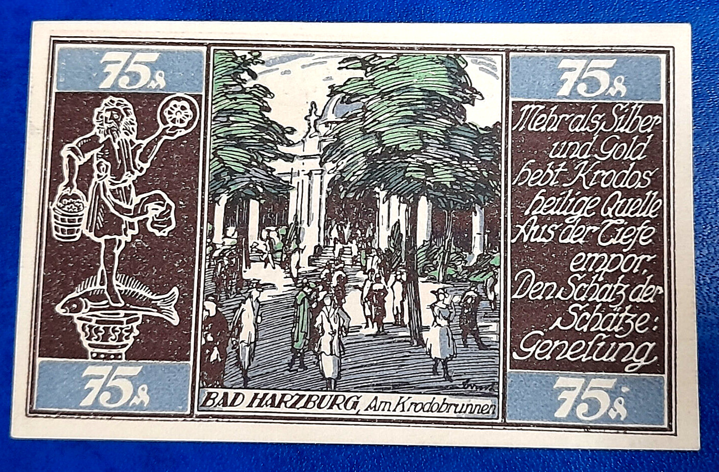 BRAUNSCHWEIG NOTGELD 75 PFENNIG 1921 EMERGENCY MONEY GERMANY BANKNOTE (32145)