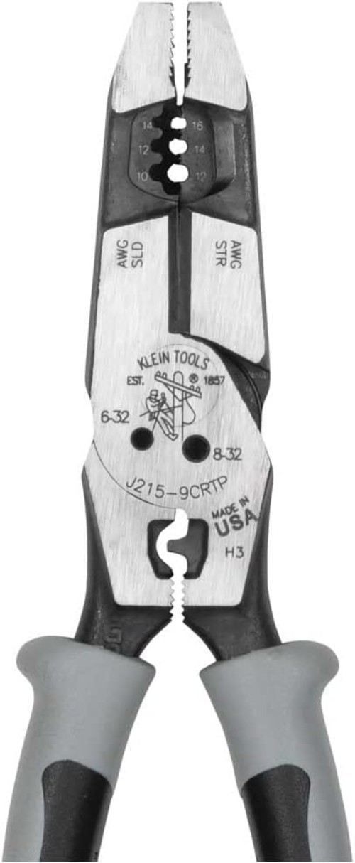 Efficient 9-Inch Pliers: High Leverage Cutting, Crimping & Wire Stripping Tool