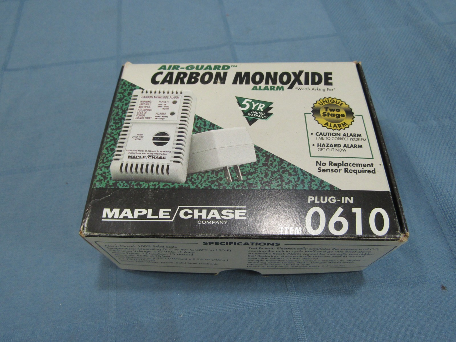 Air-Guard Carbon Monoxide Alarm Plug-In 0610 #