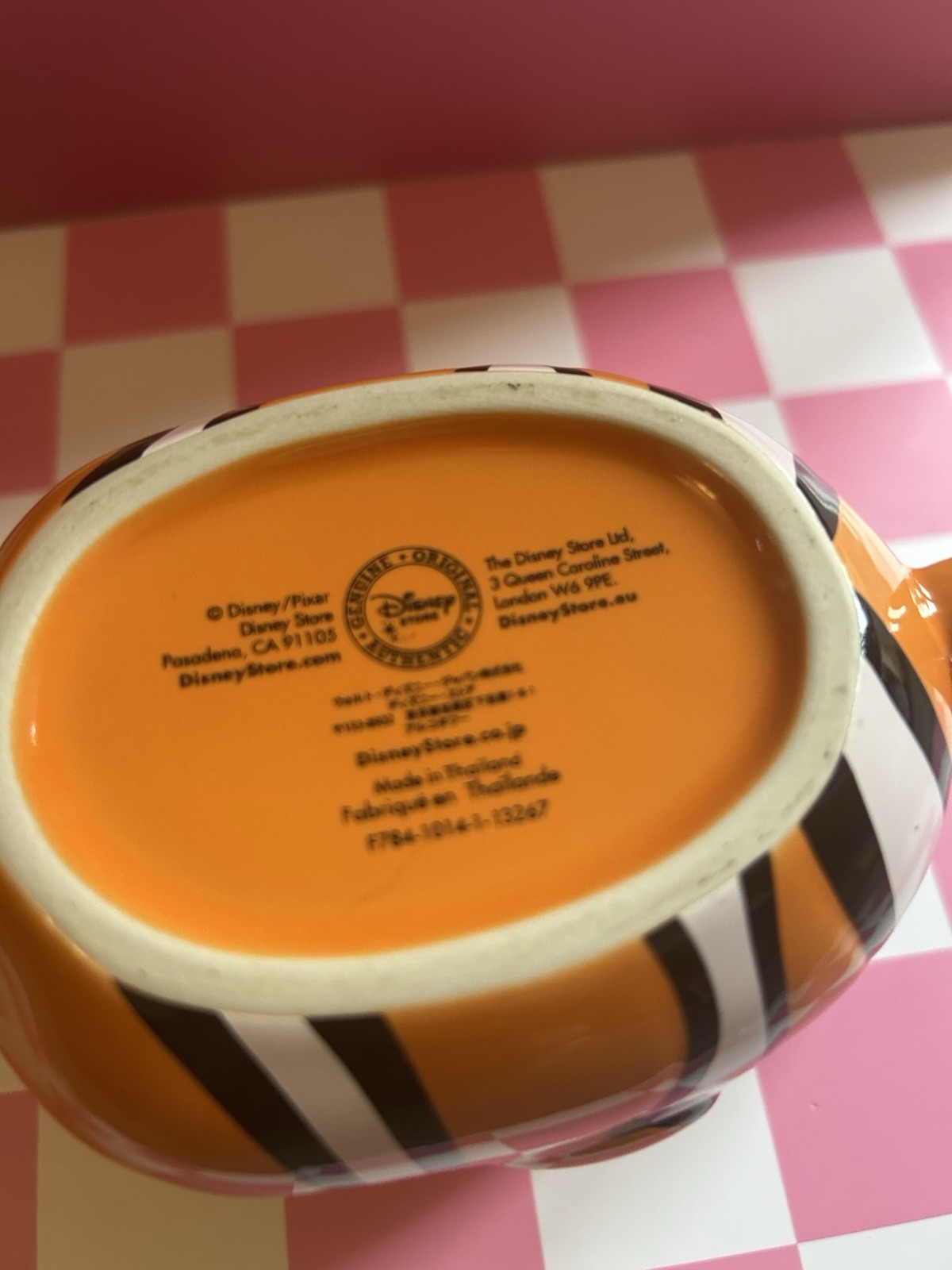 Disney Store Finding Nemo Clownfish Mug Cup 3D Pixar fish