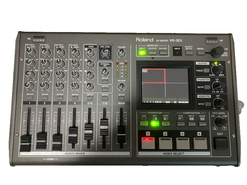 Roland VR-3EX AV Mixer Video Switcher Recorder w/Box Adapter Manual Tested Japan