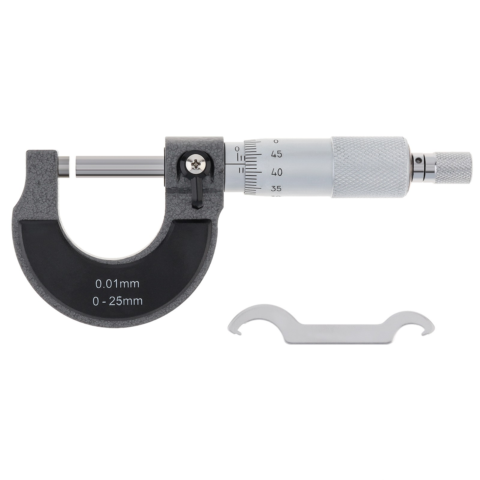 New Micrometer Vernier Caliper Measuring Tool 0-25 mm Accuracy 0.01 mm Metric US