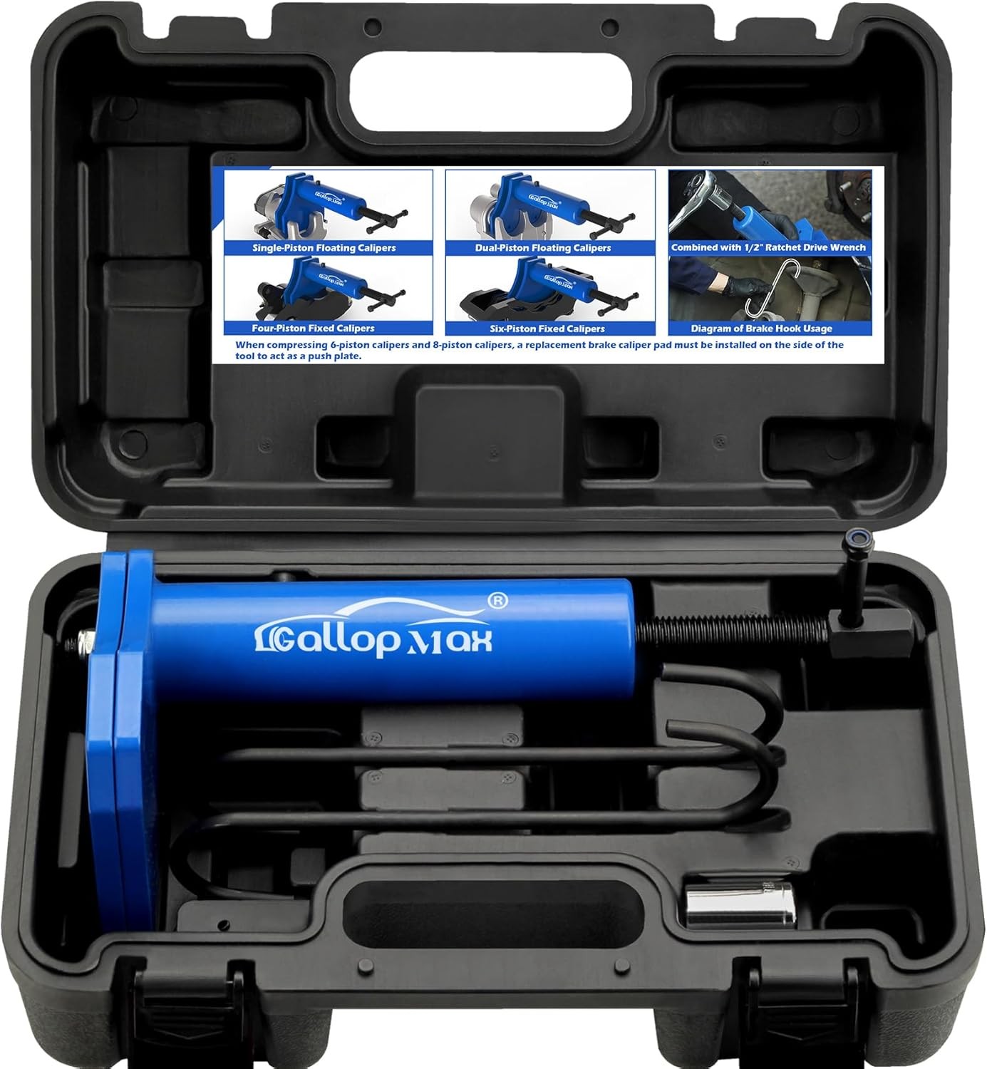 Multi Piston Brake Caliper Compression Tool Heavy Duty Brake Pad Spreader Tool