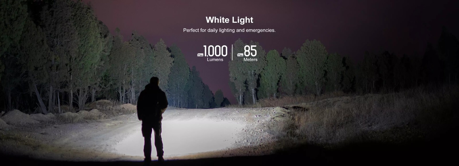 Olight Arkfeld UV + White LED Flashlight, 1000 Lumens