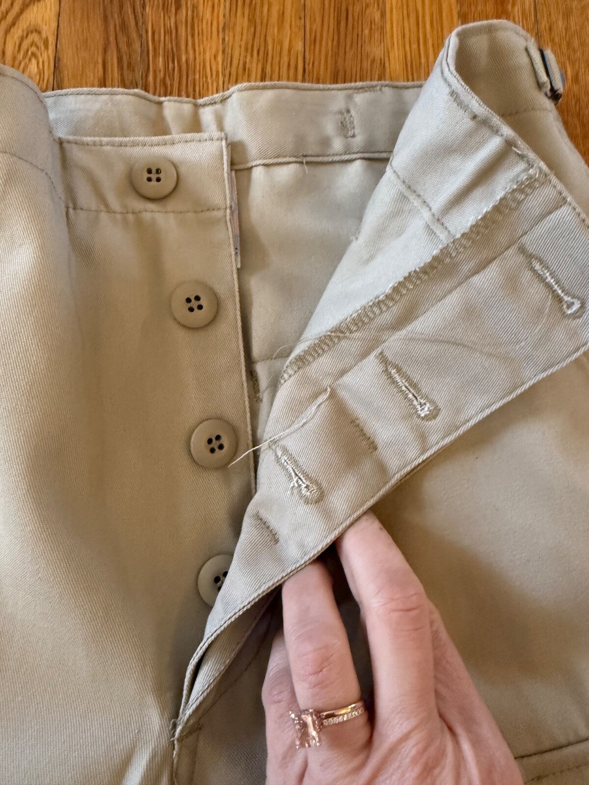 Propper BDU Trouser Khaki Button Fly Size X-Small Regular New!