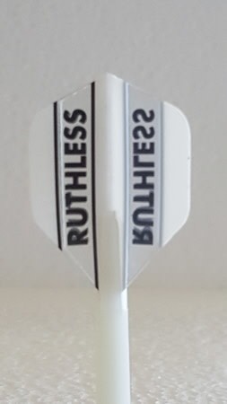 Ruthless White Mini Dart Flights