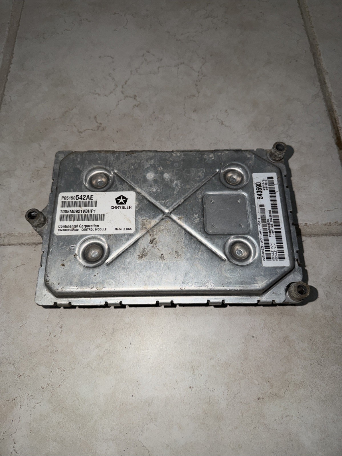 2011-2012 Dodge Caliber ECM Engine Computer Module OEM P05150542AE