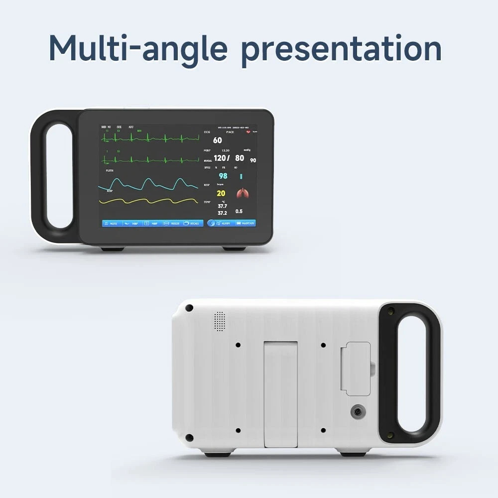 7 Inch Touch Screen Portable Multi-parameter Patient Monitor Vital Signs Monitor