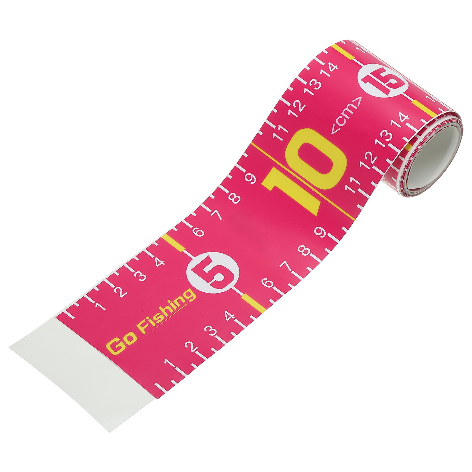 Adhesive Fish Ruler, 51 Inch Fish Measuring Sticker for Fishing Boat, Rose Red