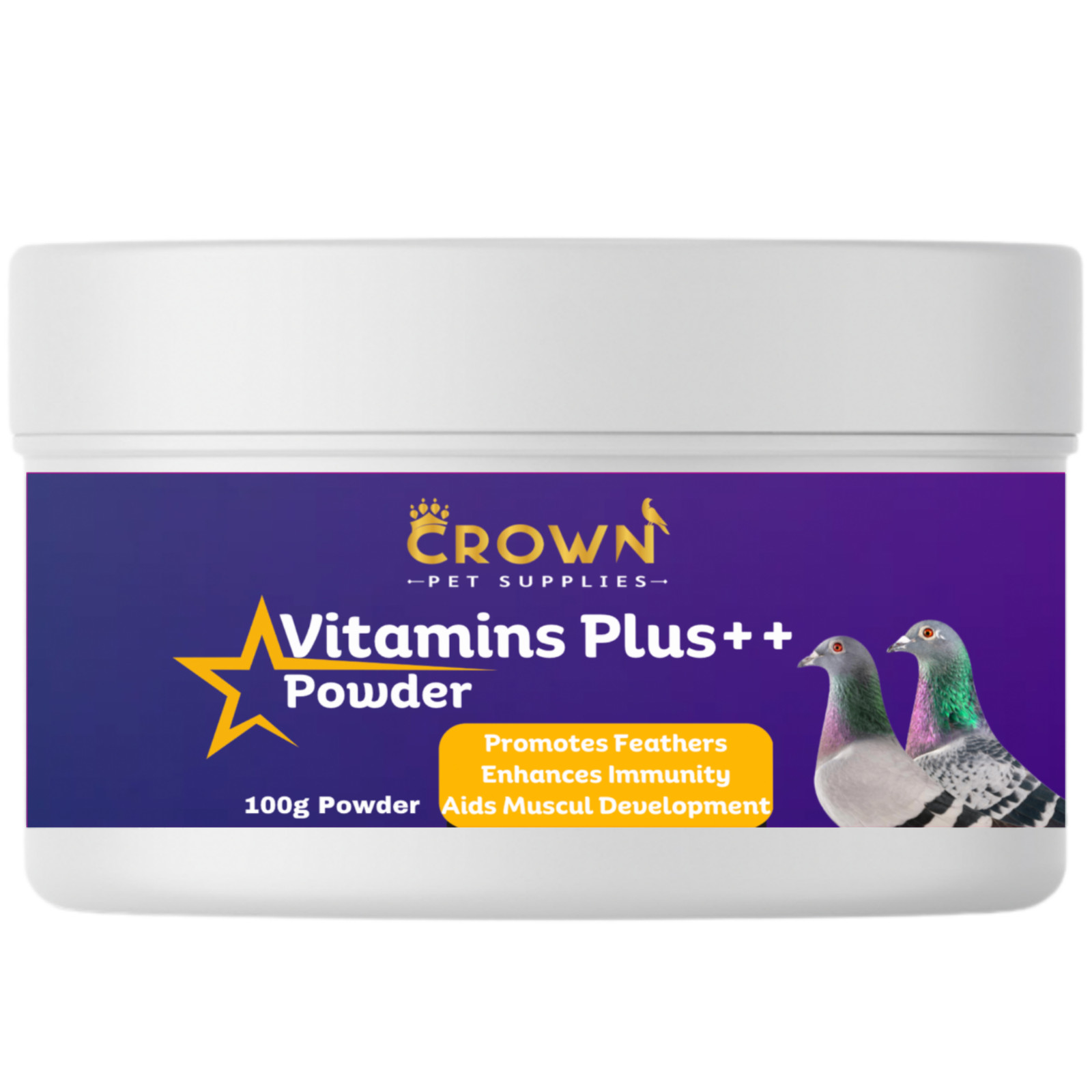 MultiVitamins Plus Powder for Pigeons, Fertility, Bone & Growth Support 100g