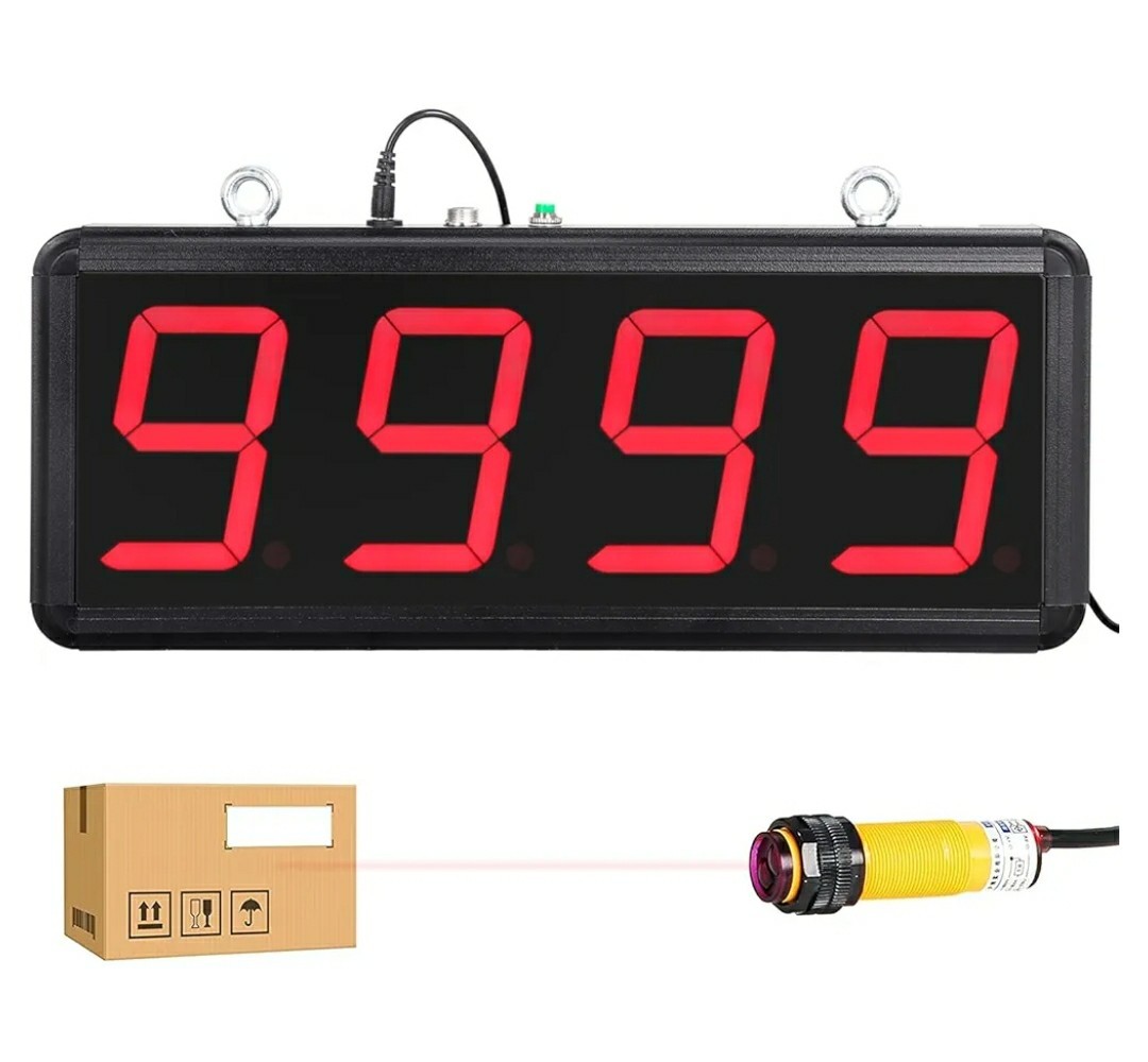 Digital LED Counter 4" Digits Display People Visitor Item Counter w/Remote