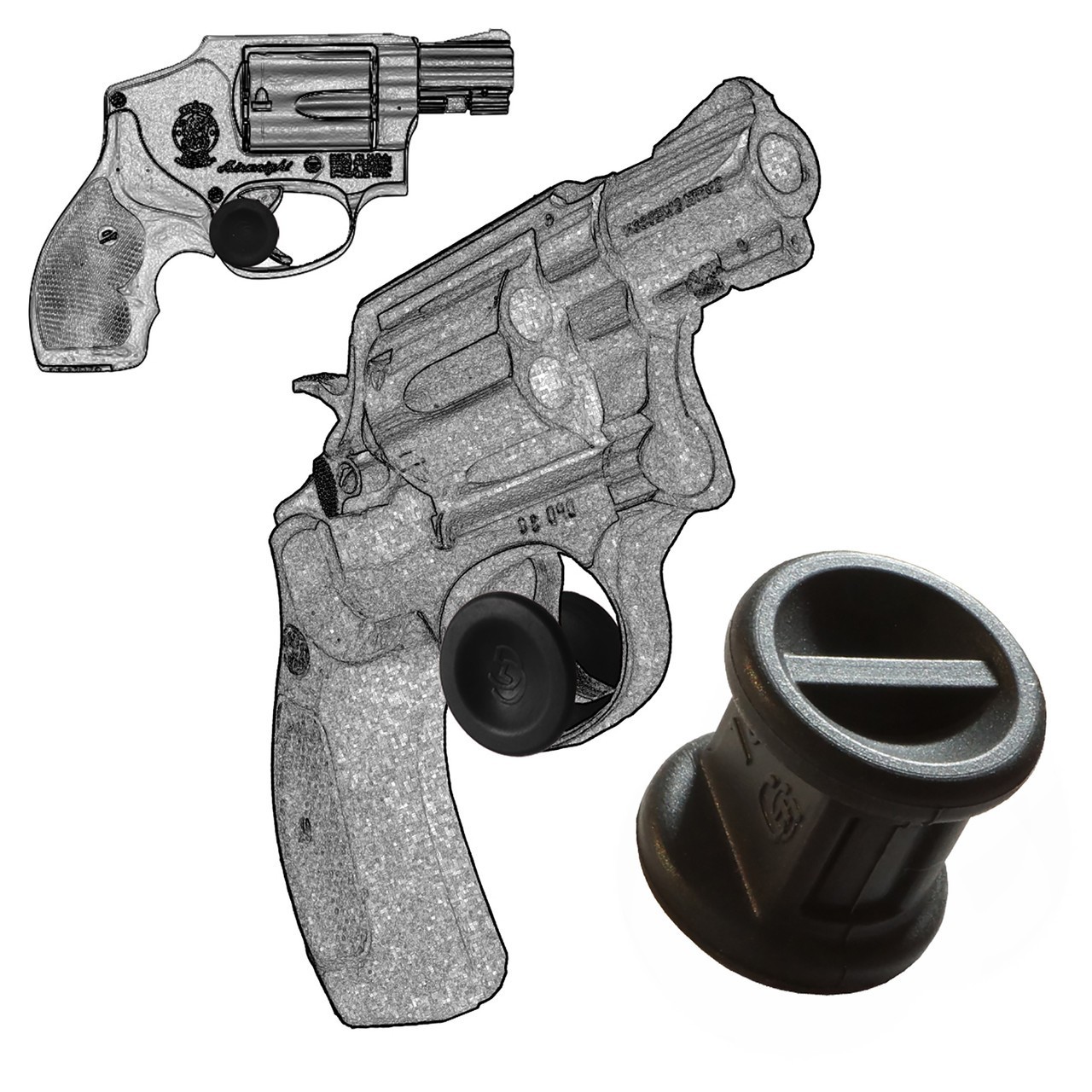 Micro Trigger Stop Fits  Ruger SP101 GP100 & Super Redhawk (s-18) Pink 2 Pack