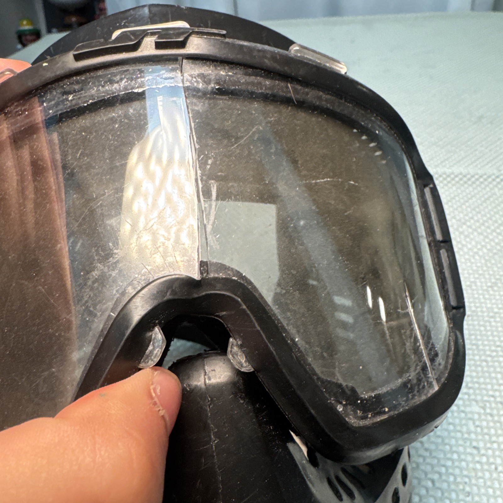JT Paintball Mask Goggles Full Face Shield Black
