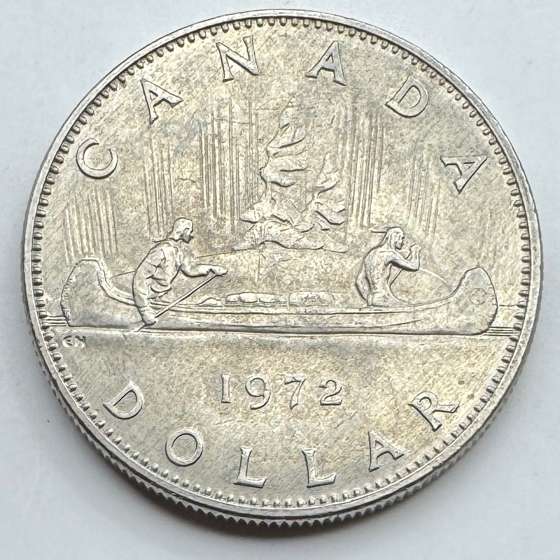 1972 Canada Dollar Coin - Canadian Large 1D Coin - Voyageur - Free Shipping